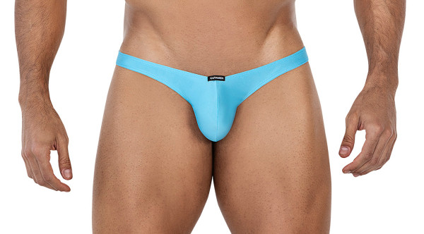 Türkiser Männer Thong Capri Slip blickdicht elastisch Slip mit geformten Suspensorium