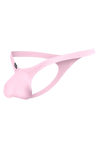 Pinker knapper Herren String blickdicht aus Mikrofaser elastisch