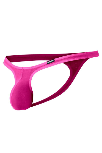 Pinker Micro Thong aus Netzmaterial Männer String durchsichtig elastisch knapper Herren Slip