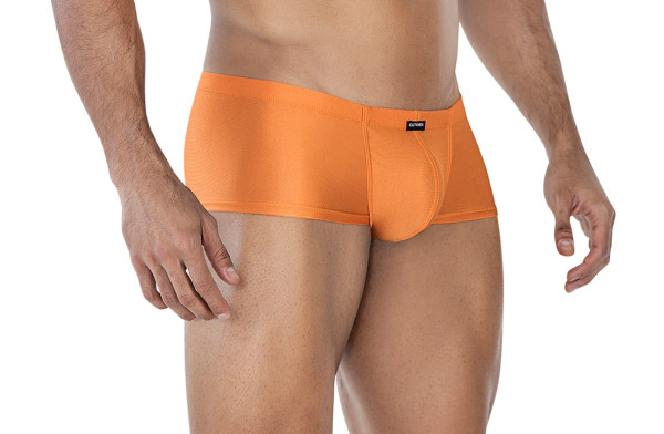 Oranger Herren Hipster Brief Slip elastisch aus Mikrofaser blickdicht knapper Männer Short