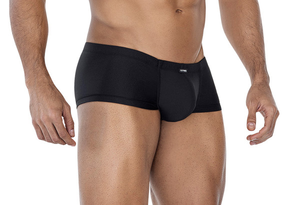 Schwarzer Hipster Brief Männer Slip blickdicht knapp geschnitten Underpants