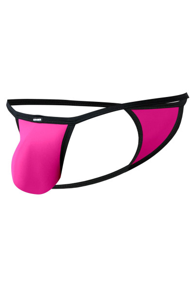 Pinker Mini Tanga Männer Mikrofaser Neon elastisch blickdicht kurz Pink