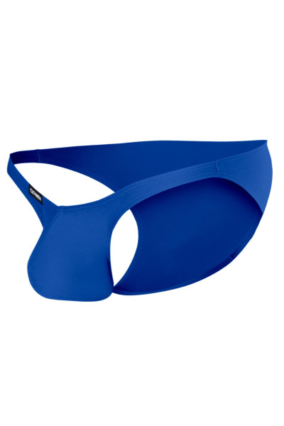 Blauer Herren Brief tief geschnitten blickdichter weicher Männer Slip mit Suspensorium