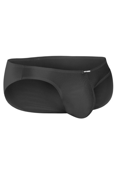 Schwarzer Herren Micro Dessous Brief Männer Slip skinny elastisch blickdicht