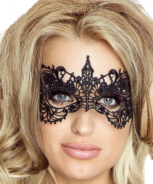 Venezianische Maske aus Stoff biegsam Augen Maske Verkleidung Kostüm OneSize